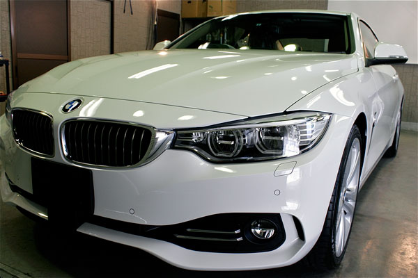 BMW 428i　ガラスコーティング施工画像